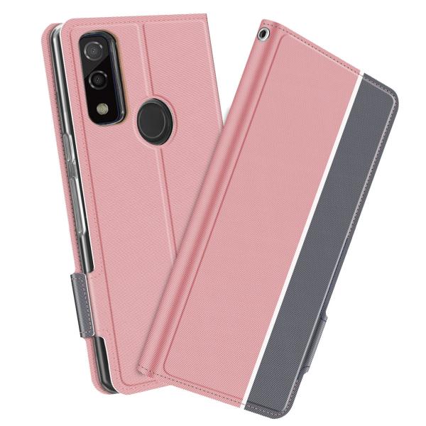 arrows We F-51B FCG01 スマホケース 手帳型ケース カバー ツートンカラー スト...