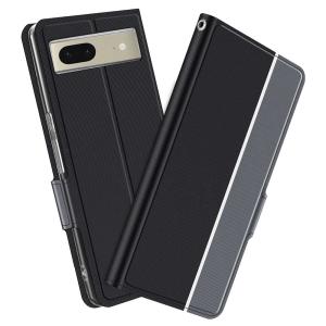 Google Pixel 7 / 7 Pro スマホケース 手帳型 カバー ツートンカラー ストラップ付き マグネット 定期入れ ポケット シンプル グーグル ピクセル セブン プロ