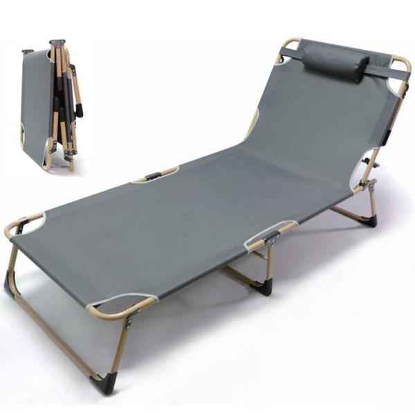 サマーベッド 簡易ベッド 折りたたみベッド   リクライニング  ベッド  幅67cm 組立不要 4...