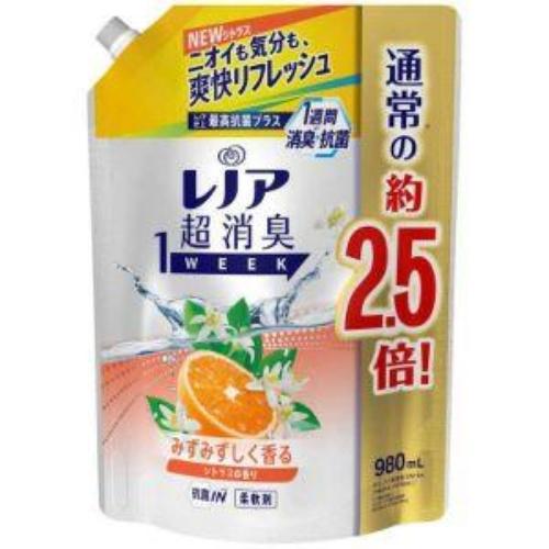 P&amp;G(ピーアンドジー) レノア 超消臭  1WEEK シトラス つめかえ 特大 980ml