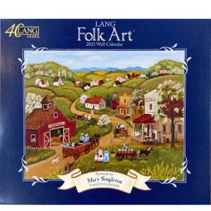 LANG ラング FOLK ART 2022年　LANG壁掛けカレンダー　LANG