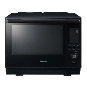 TOSHIBA（東芝） 過熱水蒸気オーブンレンジ 26L 石窯ドーム ブラック