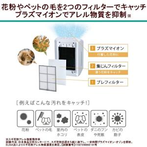 ゼネラル 加湿除菌脱臭機 空気清浄機 プラズィ...の詳細画像2