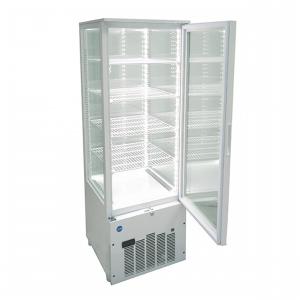 JCM JCM 4面ガラス冷蔵ショーケース 片面扉 2℃〜12℃ 56L JCMS-58