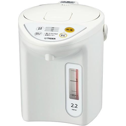 TIGER マイコン電動ポット 2.2L PDR-G221-W ホワイト　送料無料・即納 タイガー