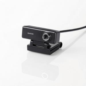 ELECOM 高画質HD対応200万画素Webカメラ（イヤホンマイク付き）UCAM-C520FEBK ブラック エレコム　即納・送料無料