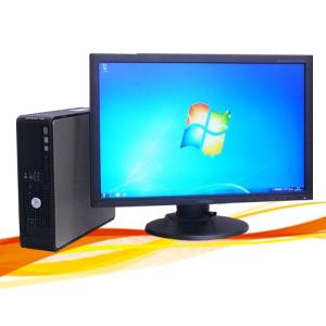 中古パソコン 送料無料/Windows7 Pro メモリー4GB！DELL Optiplex 780SF(Core 2 Duo E8400)(DVDマルチ)24型ワイド液晶