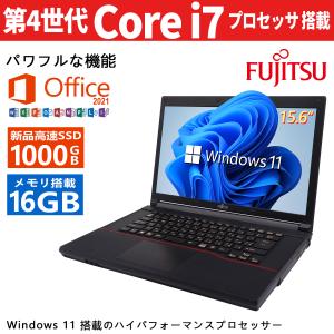 Webカメラ搭載 富士通 中古パソコンFMV■高性能第4世代Core i7/■新品SSD1TB/■メモリ16GB/テンキー搭載/MicrosoftOffice2019/Windows11/無線/HDMI/15.6型｜pclife