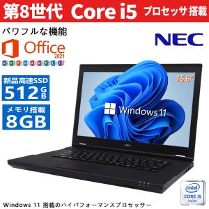 NEC Versapro 第8世代Core i5-8250U メモリ:8GB SSD:512GB 15.6インチ Windows 11/MicrosoftOffice 2019/Wi-Fi/HDMI/在宅ワーク PC/中古ノートパソコン｜pclife