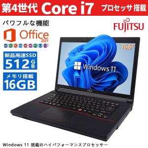 富士通 中古ノートパソコン FMV ■爆速第4世代Core i7/テンキー搭載/MicrosoftOffice2019/メモリ8GB/SSD512GB/Windows11/無線/HDMI/DVD/初期設定済/15.6型｜pclife