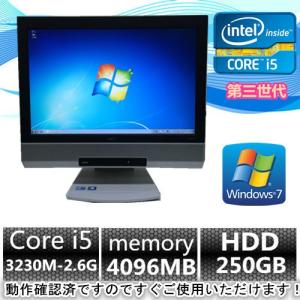 中古パソコン(Windows 7 Pro) NEC一体型PC MG-G Core i5 第三世代 3230M 2.6G/4G/250GB/DVD-ROM/19インチ(EC) (DP7408-806)｜pclive-shop