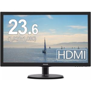 PHILIPS 23.6インチワイド W-LED液晶モニタ 243V5QHABA/11 1920x1080 フルHD HDCP HDMI Switch対応【中古】ディスプレイ