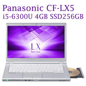 Panasonic Let's note CF-LX5 14型大画面 第六世代Core i5-6300U 4GB 新品SSD256GB  Win11 無線LAN Bluetooth DVD Office付き パナソニック Windows11｜pcmax