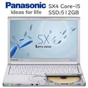 Panasonic Let's note CF-SX4 第五世代Core-i5 4GBメモリ 新品SSD512GB Office付き Windows 11 Pro 64Bit 中古ノートパソコン Win11｜pcmax