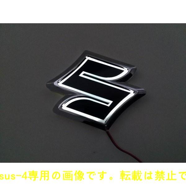 suzuki スズキ 5D LEDエンブレム 交換式 10.7cm×9.7cm ホワイト SWIFT...