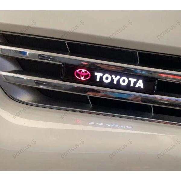 点灯確認済 トヨタ TOYOTA LED エンブレム グリルバッジ 光るエンブレム