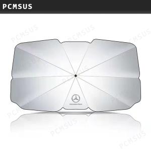 車用サンシェード 遮光 遮熱 暑さ対策 紫外線対策 サンシェード 折りたたみ 日よけ カバー ガラスカバー 傘型 サンシェード  フロントカバー メルセデス ベンツ