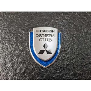 01最新発売三菱 Mitsubishi ステッカー エンブレム　金属製　CLUB カバー 自動車ロゴ...