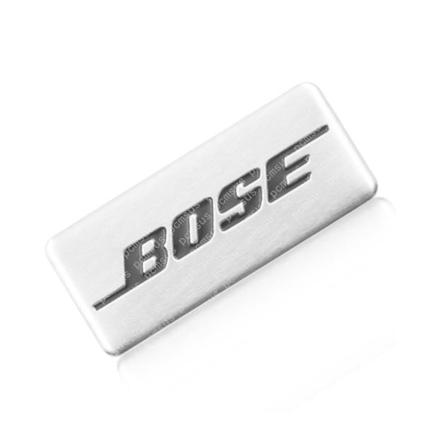 BOSE スピーカー エンブレム 2個セットロゴ マーク 両面テープ止 アルミ製ポリッシュ仕上げ ア...