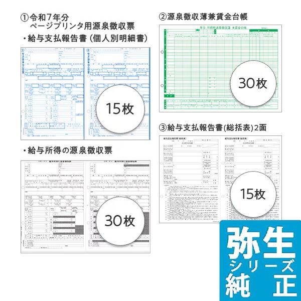 弥生サプライ 令和7年分 年末調整セット 30人用 源泉徴収票/賃金台帳用バインダー付(202620...