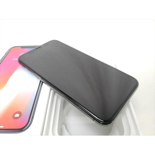 (中古) iPhoneX 64GB スペースグレイ /MQAX2J/A  【SIMロック解除品】、s...