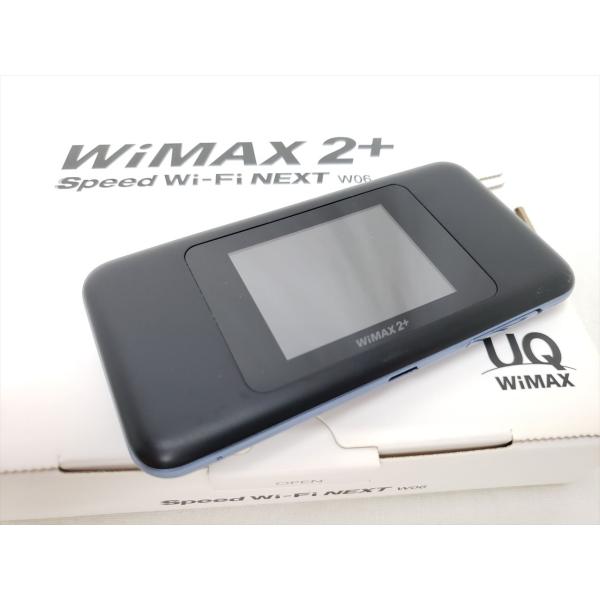 (中古) W06 /HWD37SKU ブラックxブルー /Speed Wi-Fi NEXT 、UQ