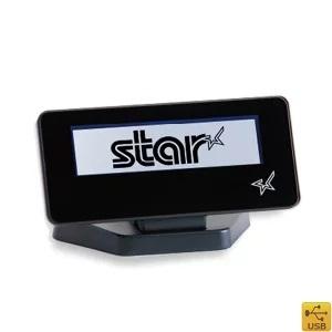 【スター精密正規代理店】 USB液晶カスタマディスプレイ SCD222U-BLK ブラック ブルーバックライト対応
