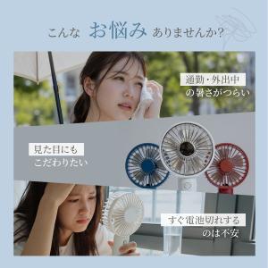 ハンディファン LEDディスプレイ 携帯扇風機...の詳細画像2