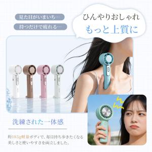 ハンディファン LEDディスプレイ 携帯扇風機...の詳細画像5