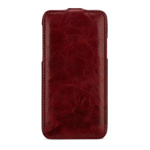 【訳あり 在庫処分】BONRONI Premium Leather Case for iPhone XS Flip 赤