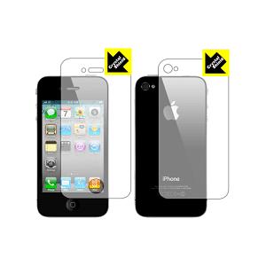 iPhone 4S/4 防気泡・フッ素防汚コート!光沢保護フィルム Crystal Shield (...