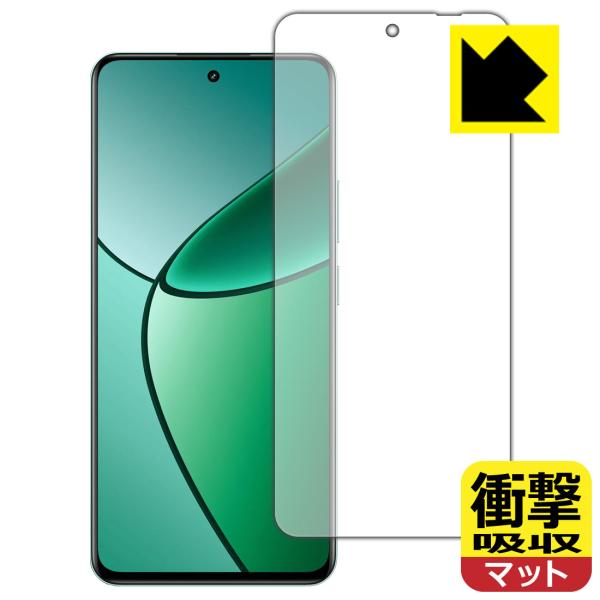 realme 12+ 5G 対応 衝撃吸収[反射低減] 保護 フィルム [指紋認証対応] 耐衝撃 日...
