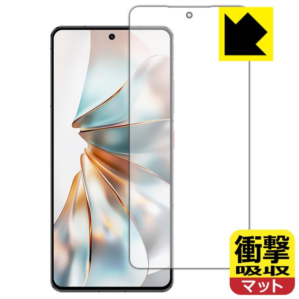nubia Z60S Pro 対応 衝撃吸収[反射低減] 保護 フィルム [指紋認証対応] 耐衝撃 ...