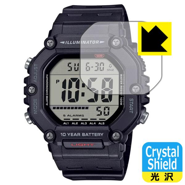 CASIO AE-1600Hシリーズ 対応 Crystal Shield 保護 フィルム 光沢 日本...