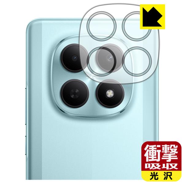 Xiaomi POCO M8 5G 対応 衝撃吸収[光沢] 保護 フィルム [カメラレンズ部用] 耐...