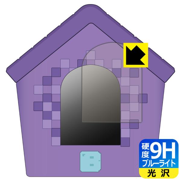 わんだーはうす 対応 9H高硬度[ブルーライトカット] 保護 フィルム 光沢 日本製