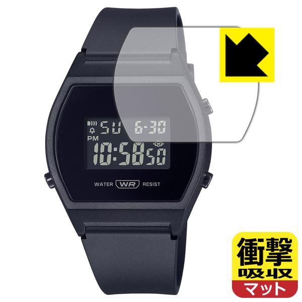 CASIO CLASSIC LW-204 シリーズ 対応 衝撃吸収[反射低減] 保護 フィルム 耐衝...