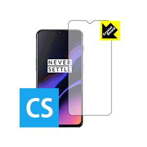 OnePlus 6T 【指紋認証対応】 防気泡・フッ素防汚コート!光沢保護フィルム Crystal ...