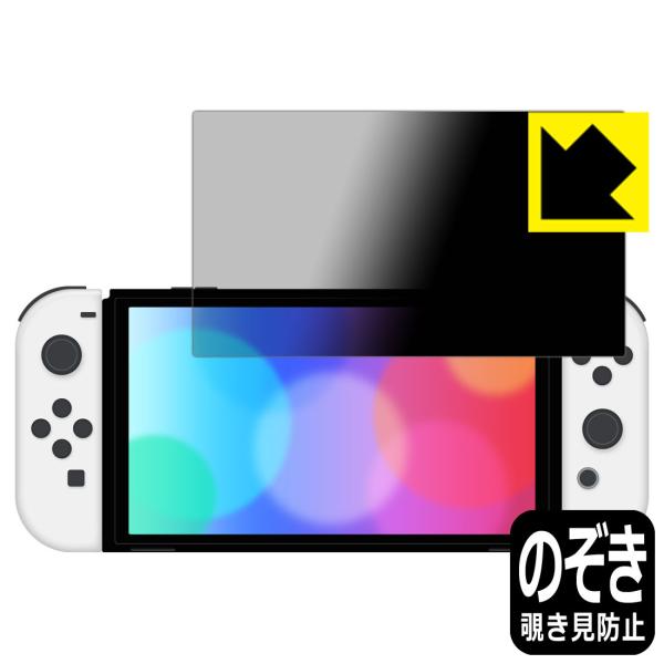 Nintendo Switch (有機ELモデル) のぞき見防止保護フィルム Privacy Shi...