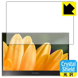 innocn 15.6インチ 4K モバイルモニター PU15-PRE 防気泡 フッ素防汚コート光沢保護フィルム Crystal Shield 3枚セット