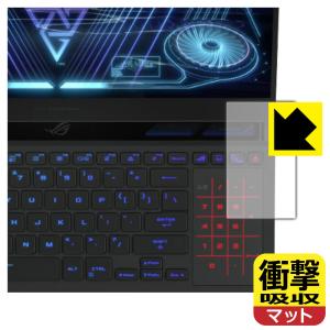 ASUS ROG Zephyrus Duo 16 (2022) GX650 特殊素材で衝撃を吸収！保護フィルム 衝撃吸収【反射低減】 (タッチパッド用)