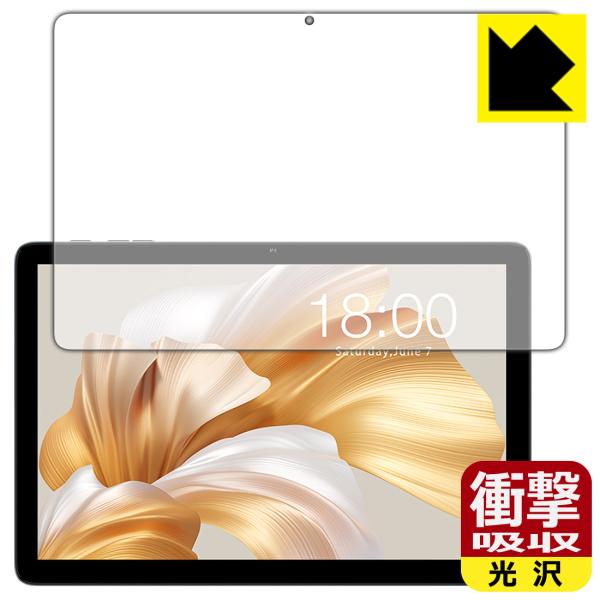Teclast P30T 対応 衝撃吸収[光沢] 保護 フィルム [画面用] 耐衝撃 日本製