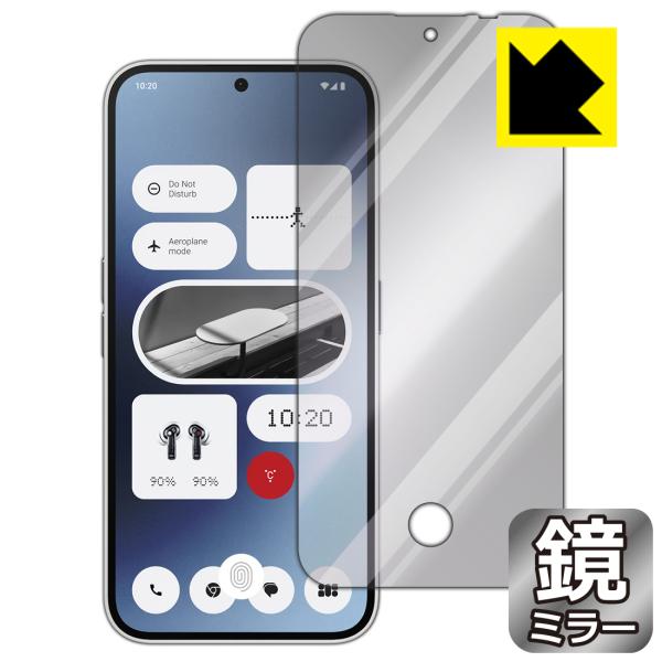 Nothing Phone (2a) 対応 [指紋窓つき] Mirror Shield 保護 フィル...