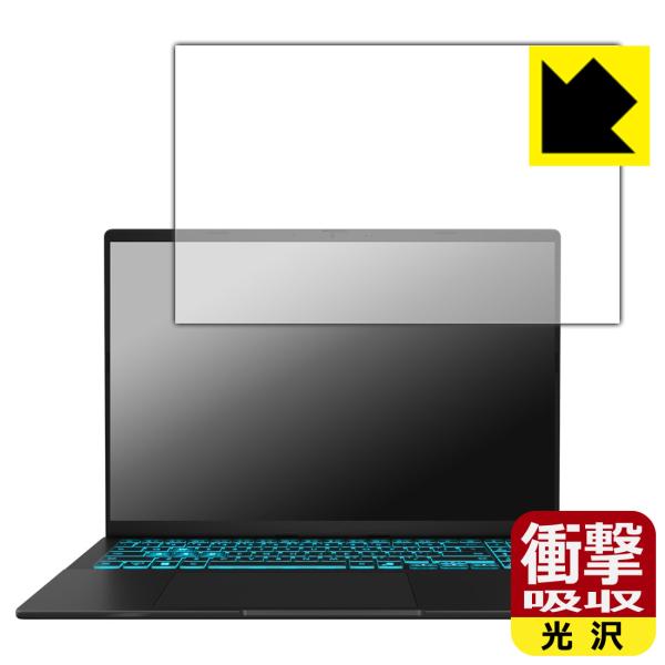 ASUS Gaming V16 V3607VU 対応 衝撃吸収[光沢] 保護 フィルム 耐衝撃 日本...