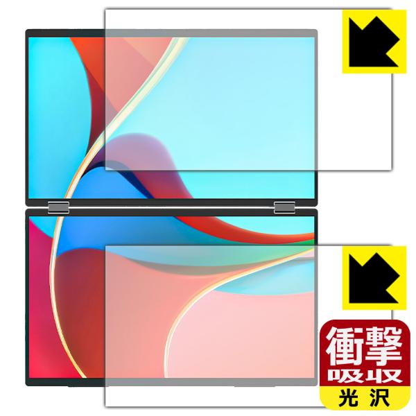 InnoView 18.5インチ デュアルモバイルモニター INVPM509-02B 対応 衝撃吸収...