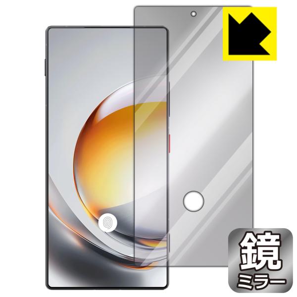 nubia Z80 Ultra 対応 [指紋窓つき] Mirror Shield 保護 フィルム ミ...