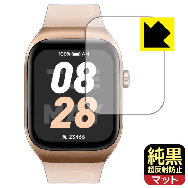 Mibro Watch T2 対応 純黒クリア[超反射防止] 保護 フィルム 反射低減 防指紋 日本...