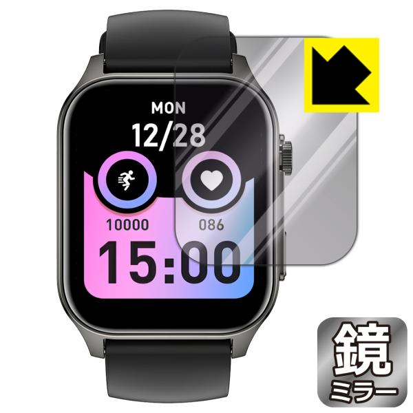 Wapik スマートウォッチ X5S 対応 Mirror Shield 保護 フィルム ミラー 光沢...
