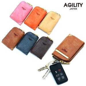 キーケース カードケース 一体 ICカード パスケース 牛革 定期入れ メンズ レディース 本革 AGILITY affa アジリティアッファ バトン