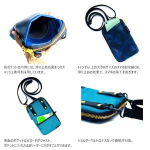 スマホショルダー メンズ 革 小さめ ミニショ...の詳細画像2